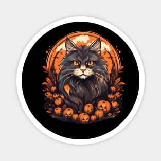 Maine Coon Cat Halloween, Cat Lover Magnet